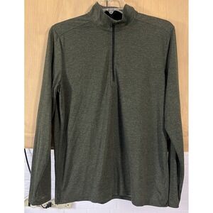 Under Armour Threadborne 1/4 Zip Pullover Shirt Green Mens‎ Large
